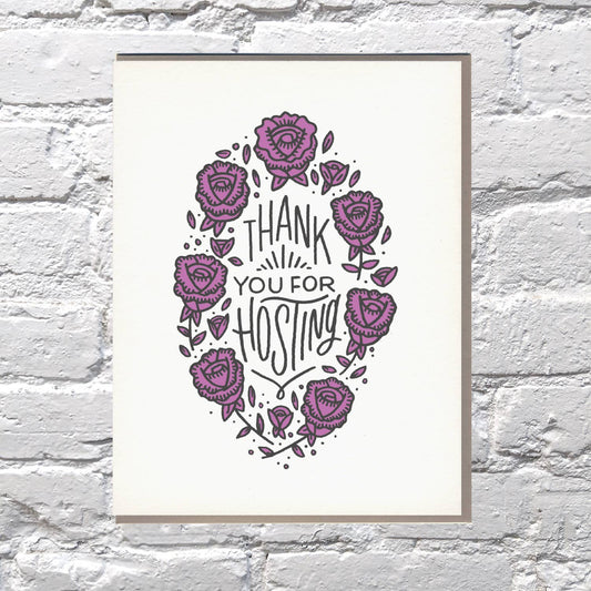 Thank You for Hosting Wreath Card