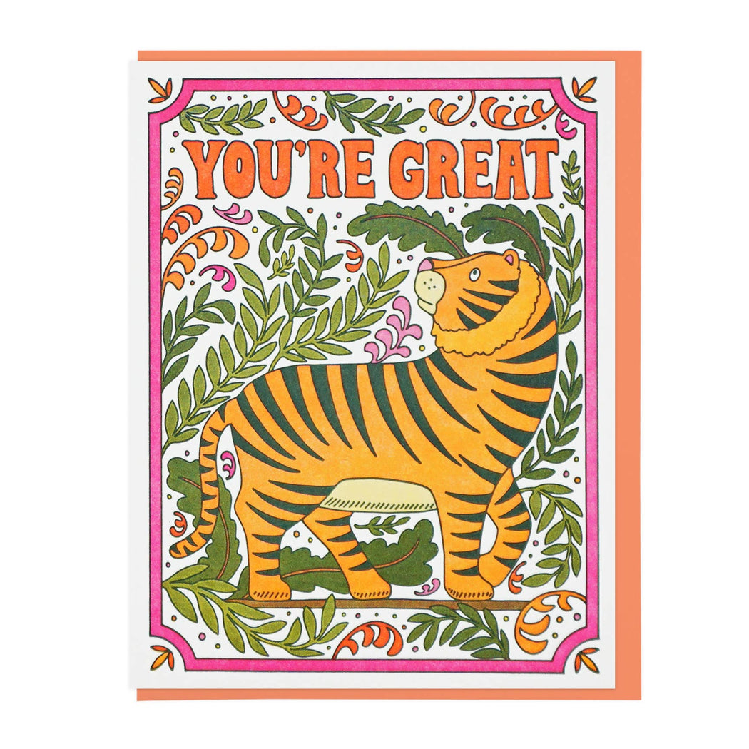 You're Great Tiger Card