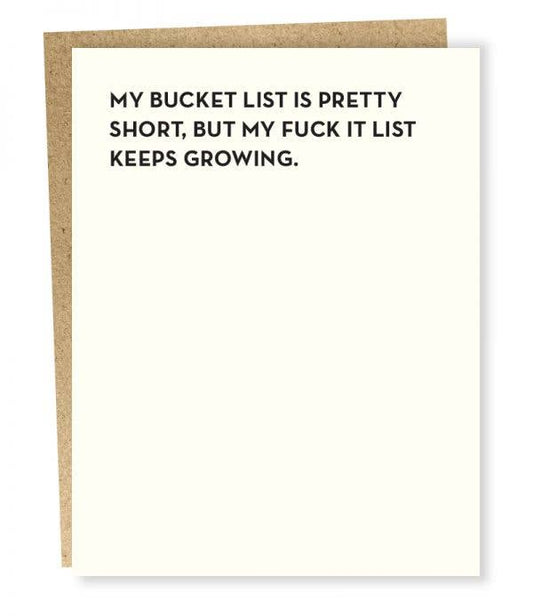SP #105: Bucket List Card