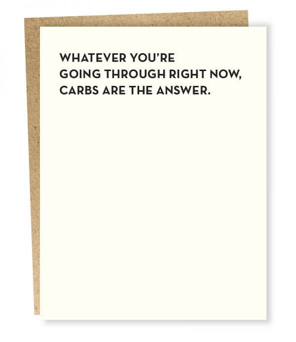 SP #919: Carbs are the Answer Card