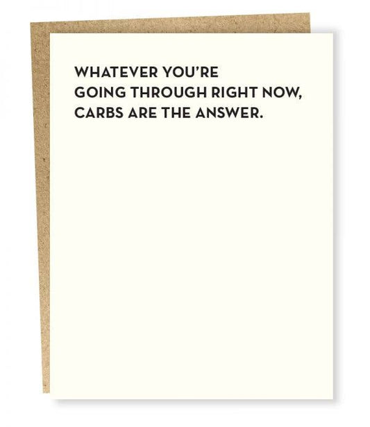 SP #919: Carbs are the Answer Card