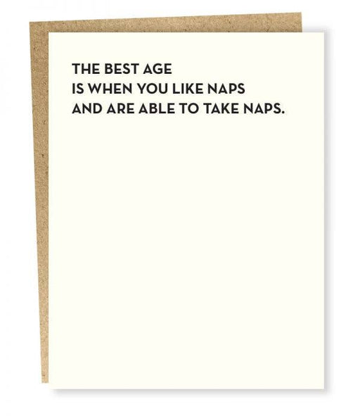 SP #117: Best Age is Naps Card
