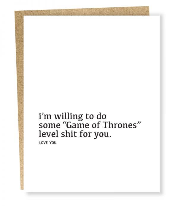 SP #965: Game of Thrones Level Shit Card