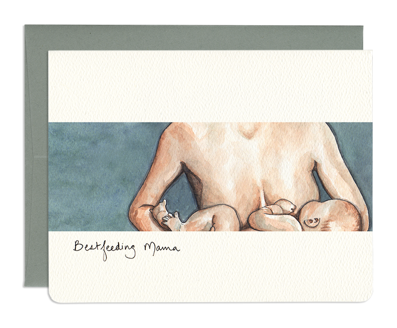 Breastfeeding Mama Baby Card