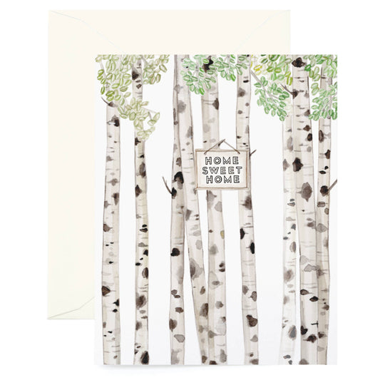 Aspen Birch Home Sweet Home Card
