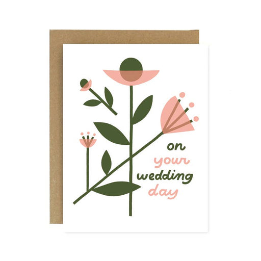 Floral On Your Wedding Day Card