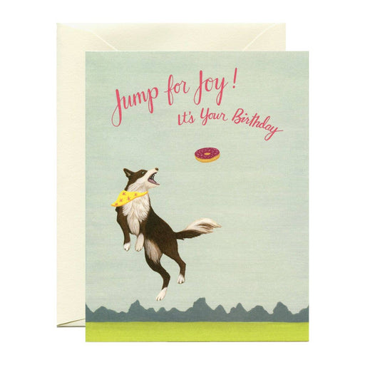 Jump for Joy Birthday Dog Card