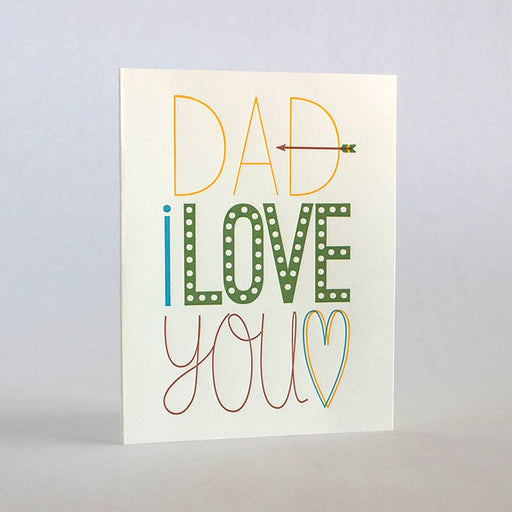 Dad Fun Fonts I Love You Card