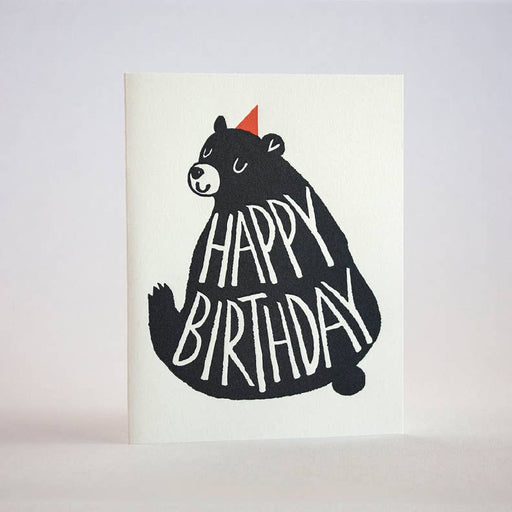 Happy Birthday Big Black Bear Card