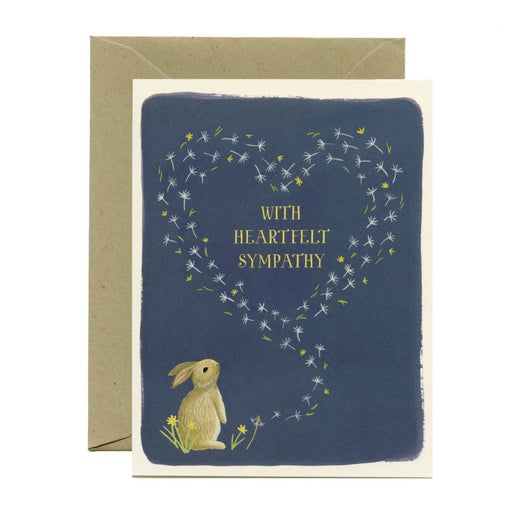 With Heartfelt Sympathy Dandelions Card
