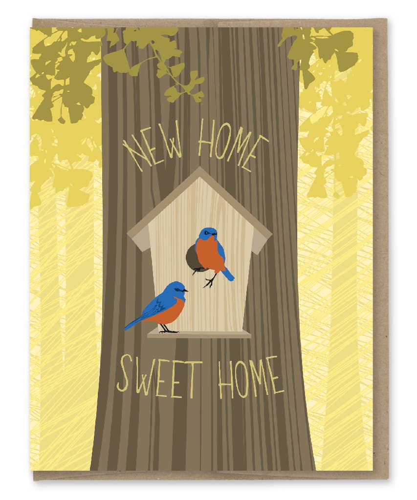 New Sweet Home Bird House Card