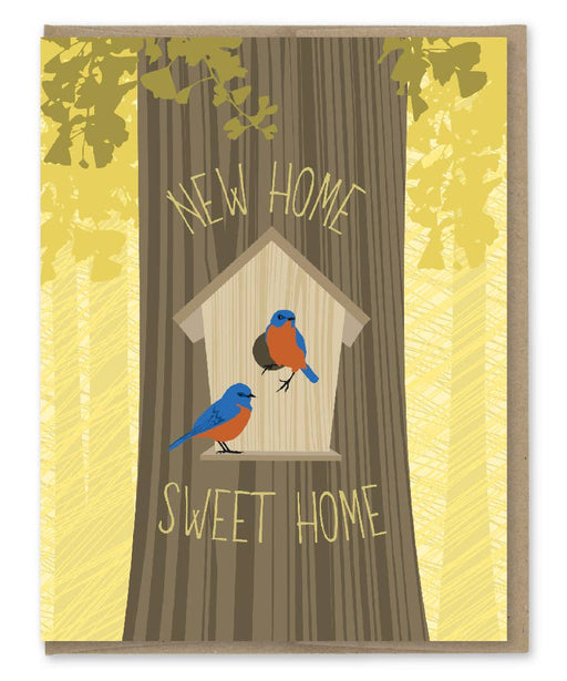 New Sweet Home Bird House Card