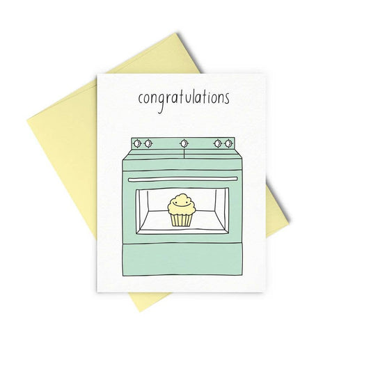 Congratulations Bun in the Oven Baby Card