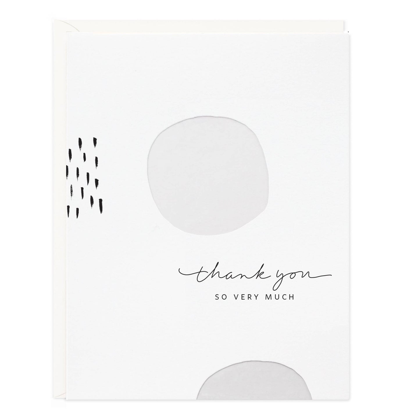 White Dots Thank You So Very Much Card