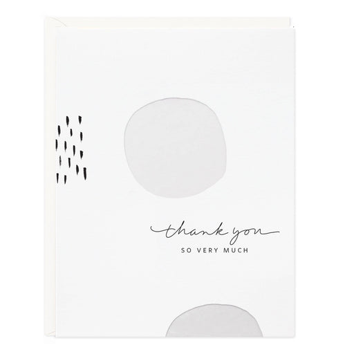 White Dots Thank You So Very Much Card