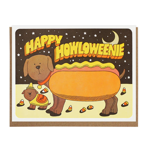Howloweenie Dog Halloween Card
