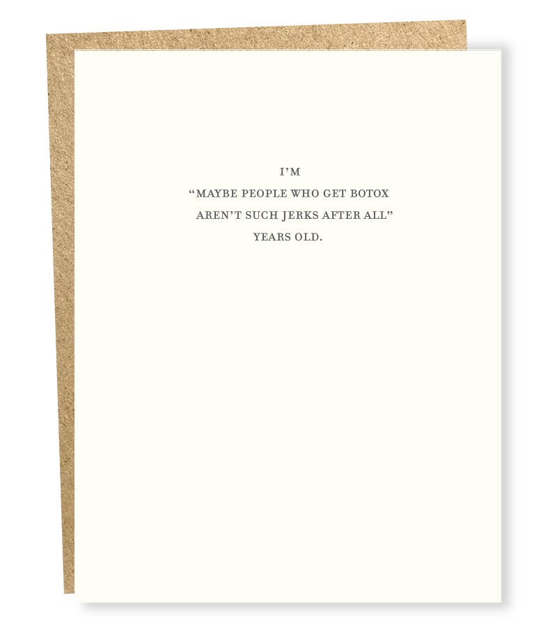 SP #844: Botox People Aren't Jerks Card