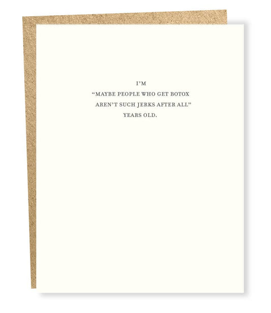 SP #844: Botox People Aren't Jerks Card