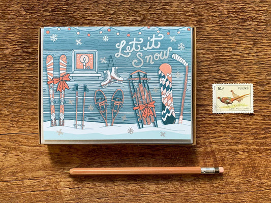 Let it Snow Winter Gear Card