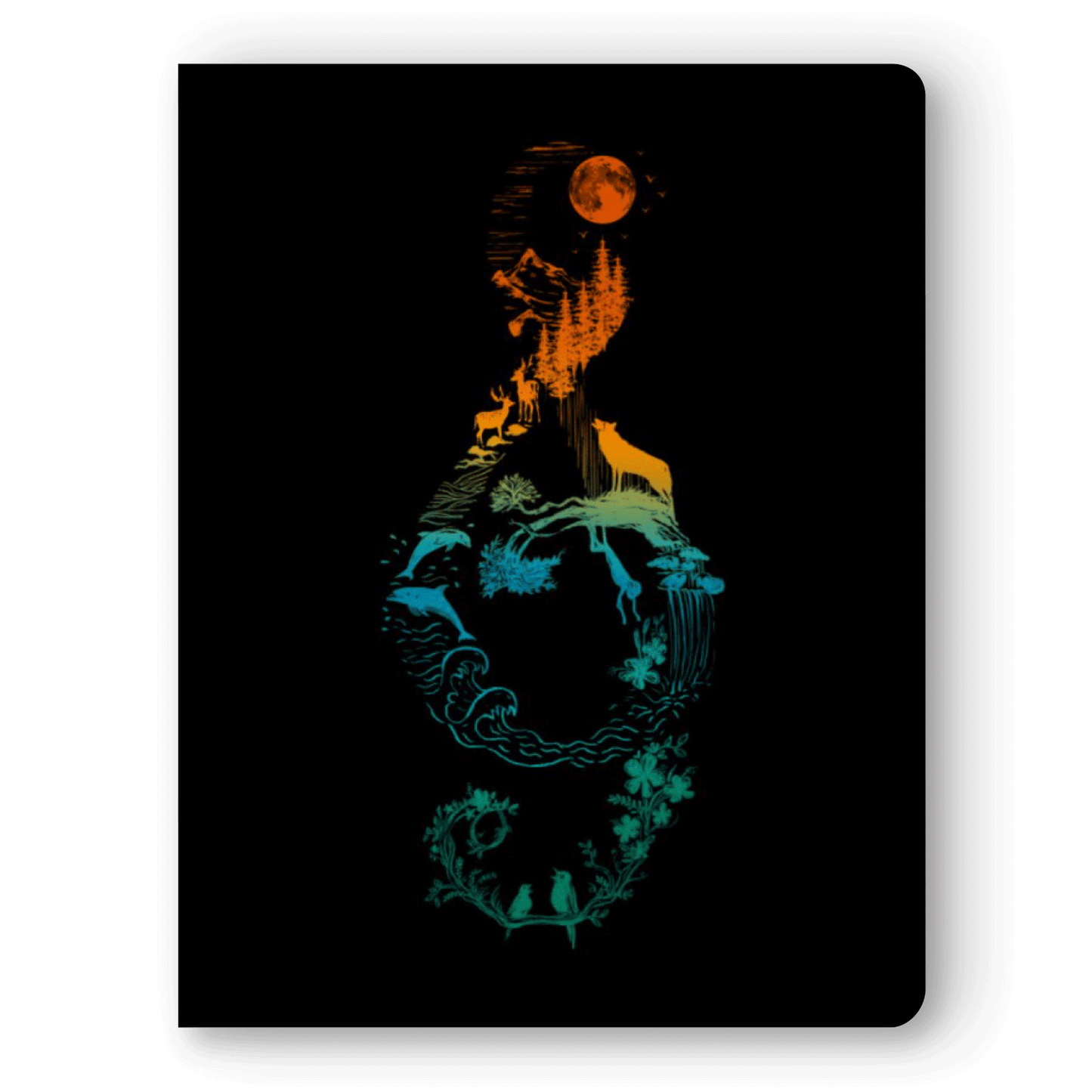 Large Velvet Touch Layflat Journal