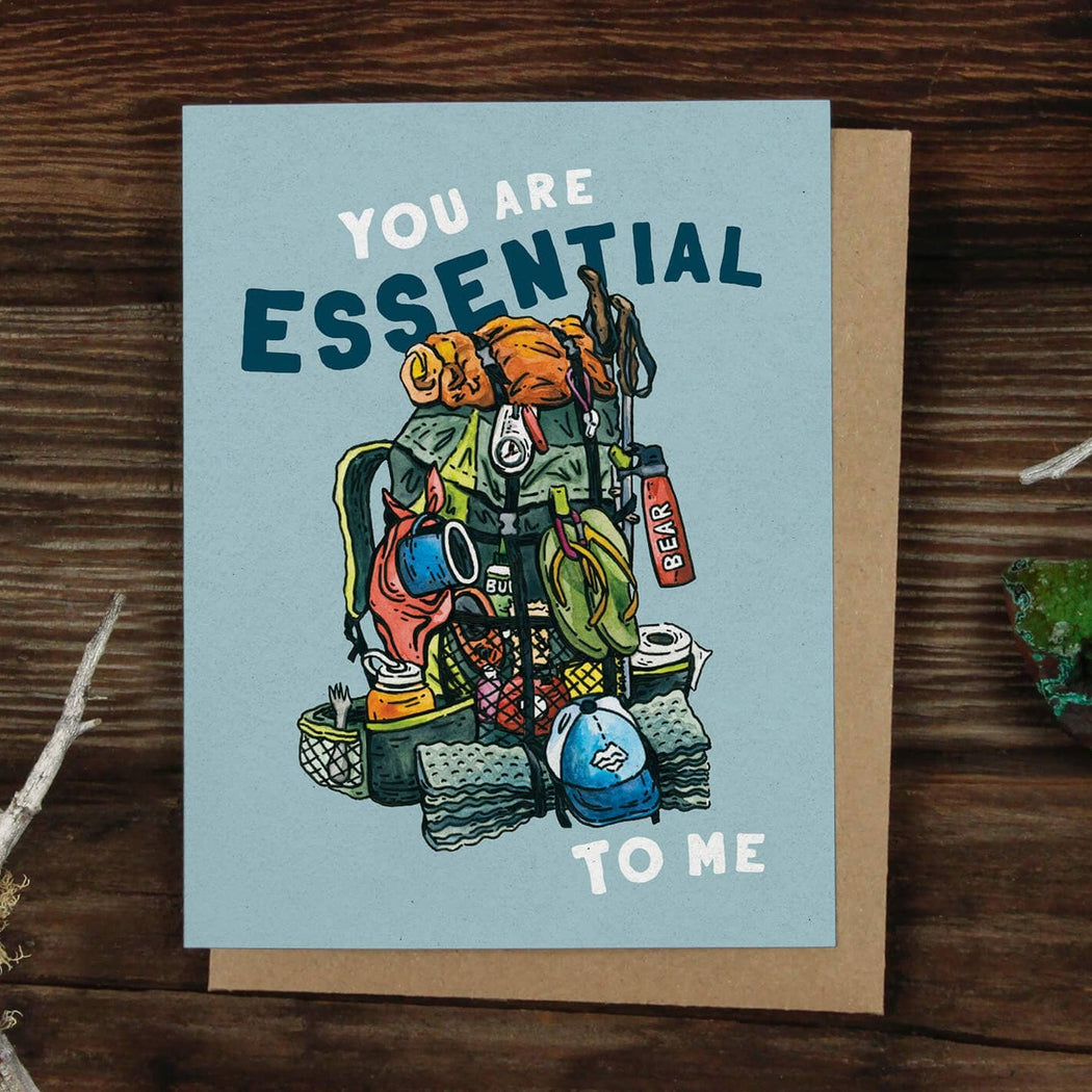 You Are Essential to Me Hiking Backpack Card