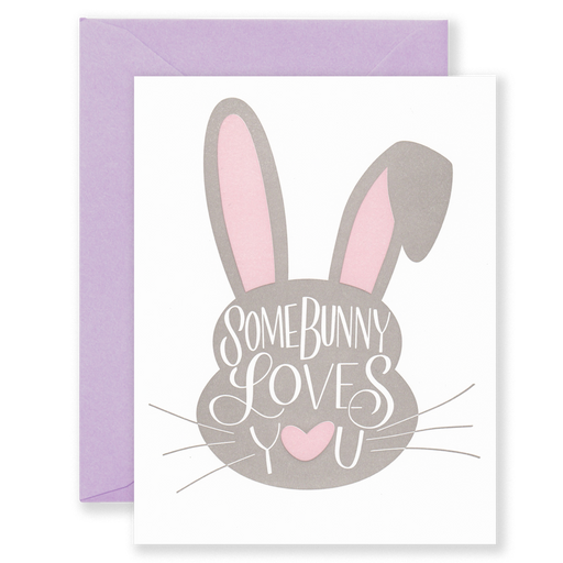 Some Bunny Loves You Pastel Easter Card