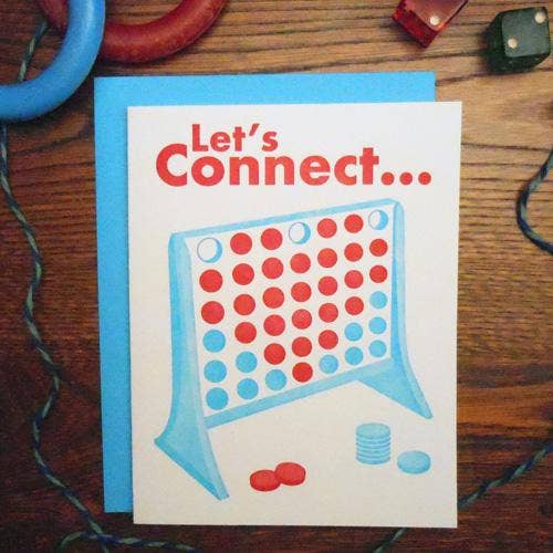 Lets Connect Four Game Card