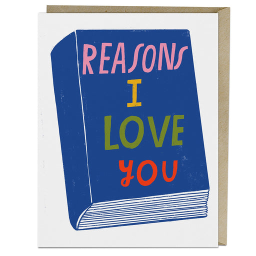 Reasons I Love You Book Card