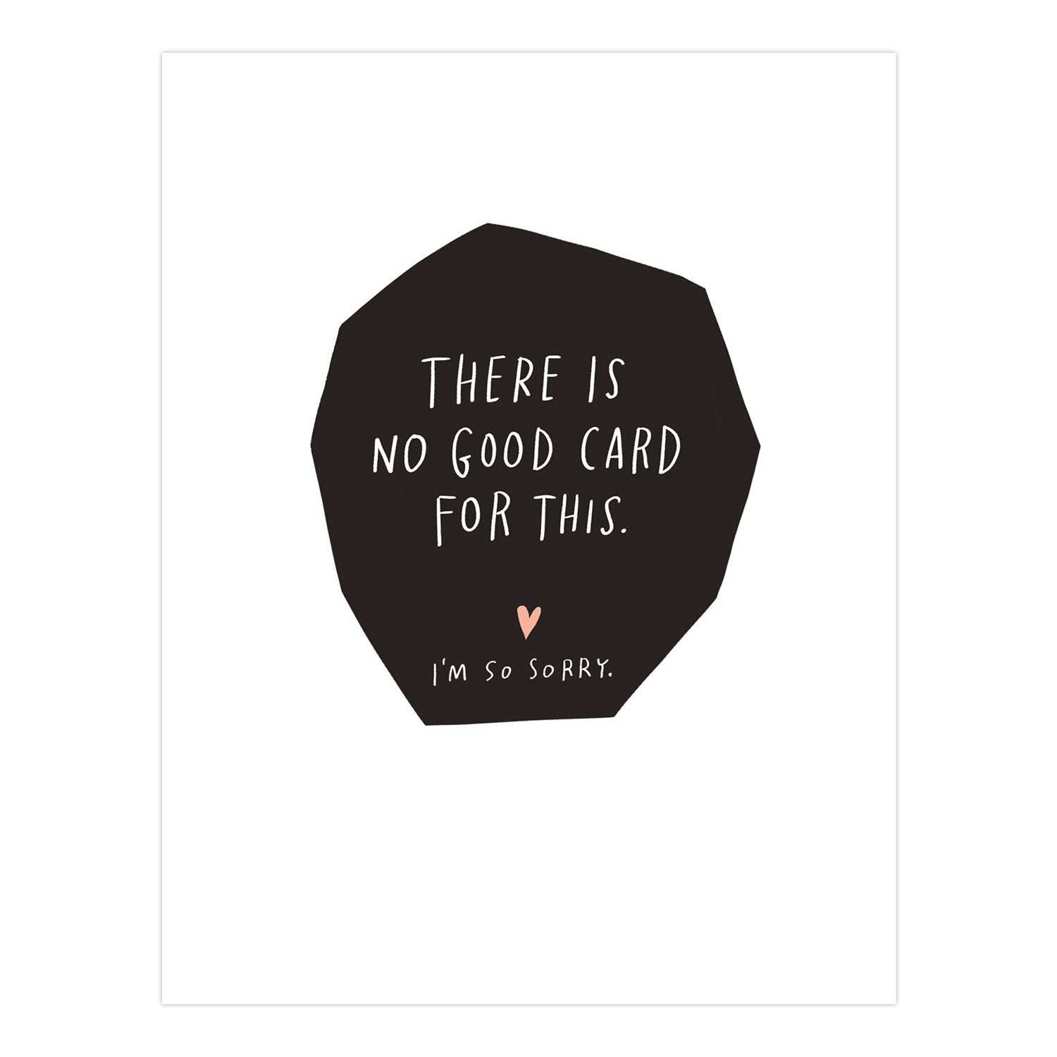 there is no good card for this - im so sorry