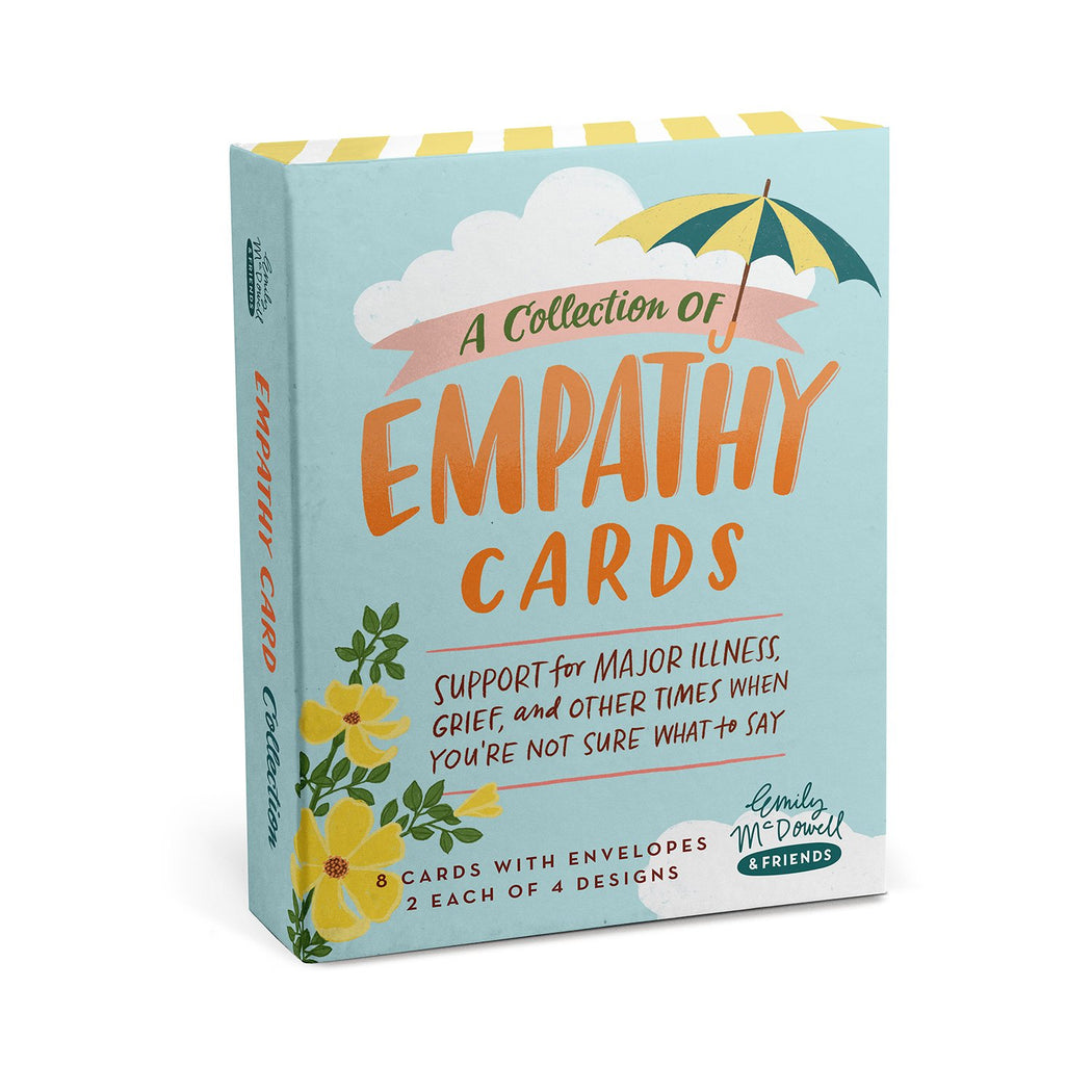 Collection of Empathy Cards, Box of 8 - support for major illness, grief, and other times when you're not sure what to say