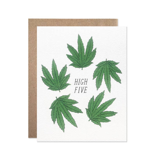 High Five Pot Leaf Card