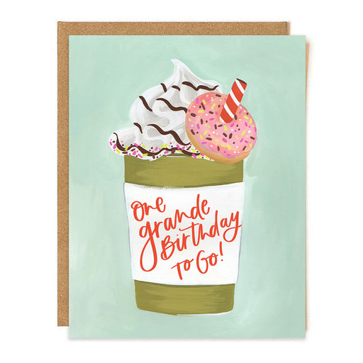 One Grande Birthday to Go Coffee Card