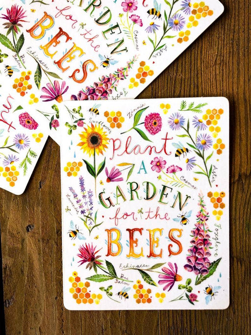 Plant a Garden for the Bees Vinyl Sticker