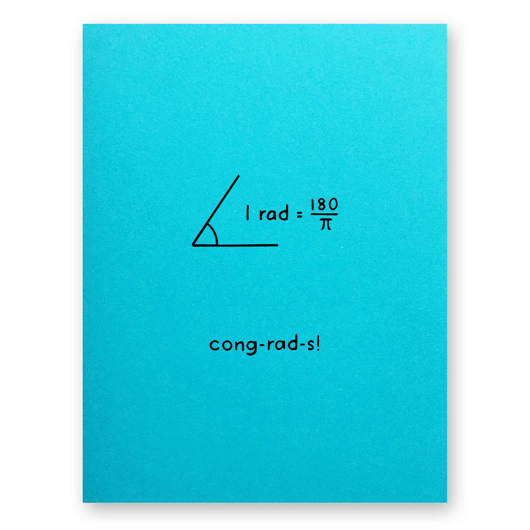 Rad ConGrads Radians Card