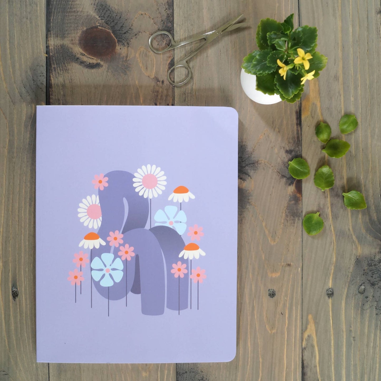 Large Velvet Touch Layflat Journal