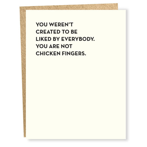 SP #897: You Are Not Chicken Fingers Card