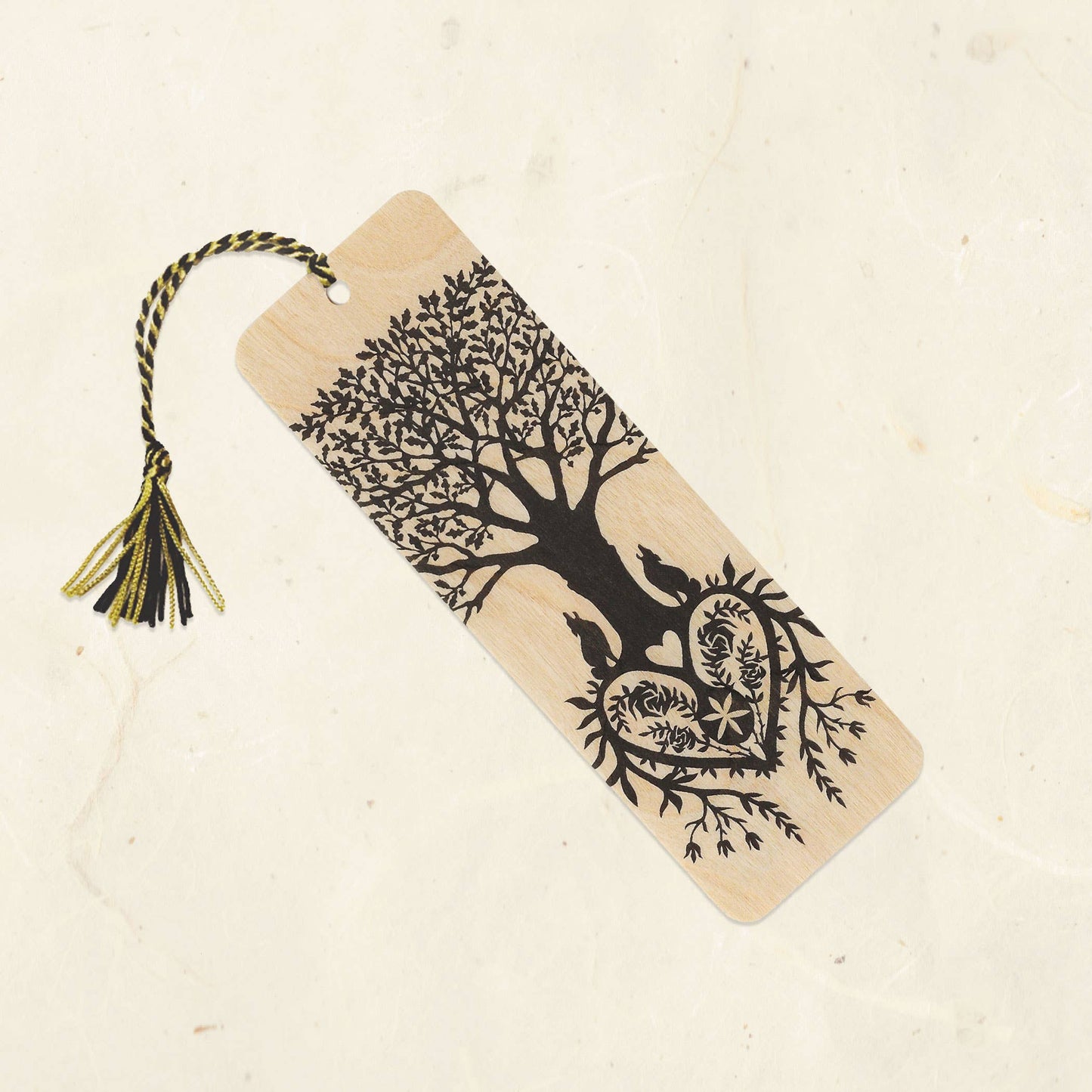 Wood Tassel Bookmark