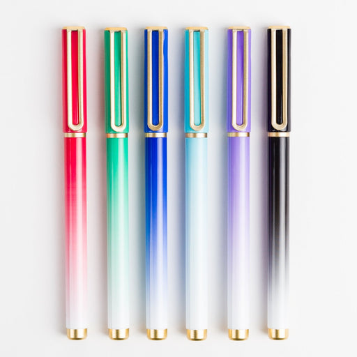 Bold Ombre Rainbow Pens (Pack of 6)