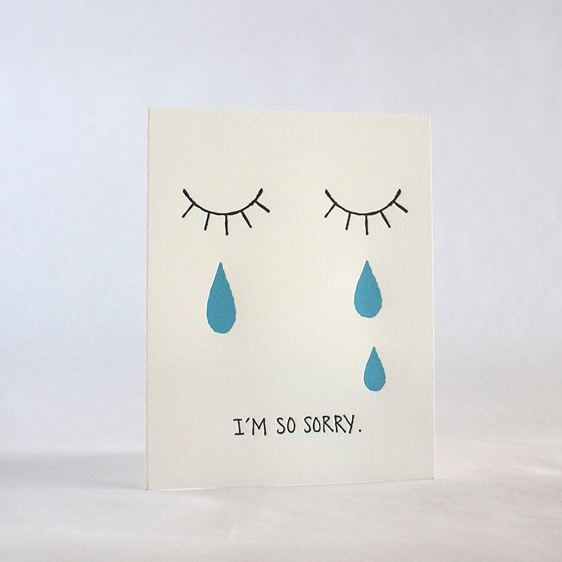 Sorry Tears Card