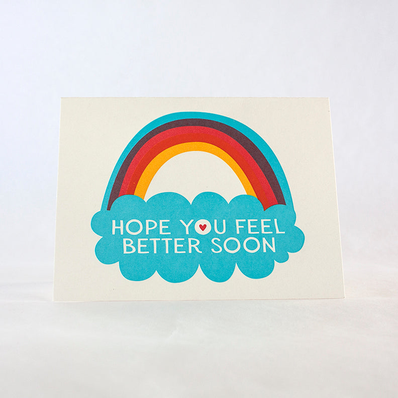 Hope You Feel Better Soon Rainbow Card