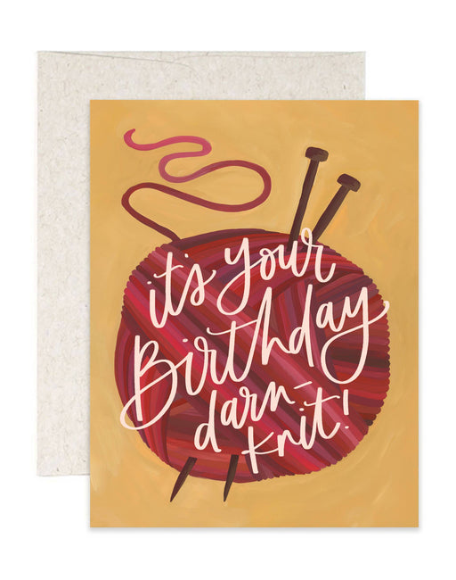 Birthday Yarn Darn Knit Card