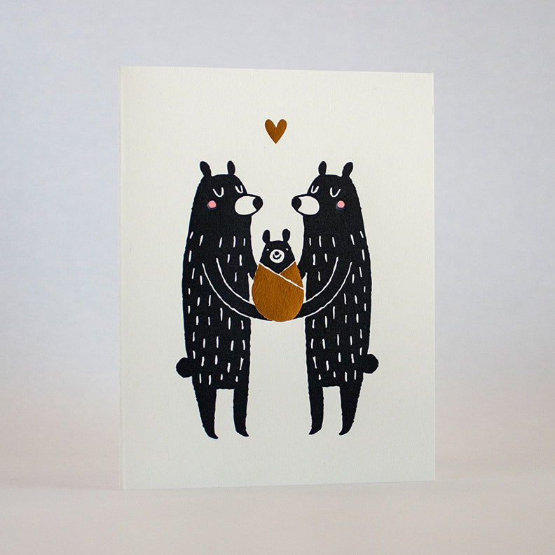 Baby Black Bear Card