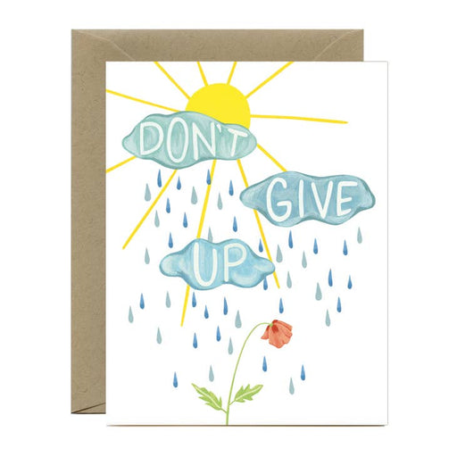 Dont Give Up Clouds Card