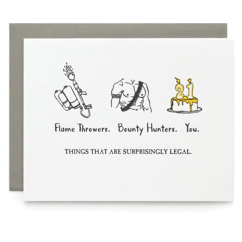 Things That are Legal Birthday Card