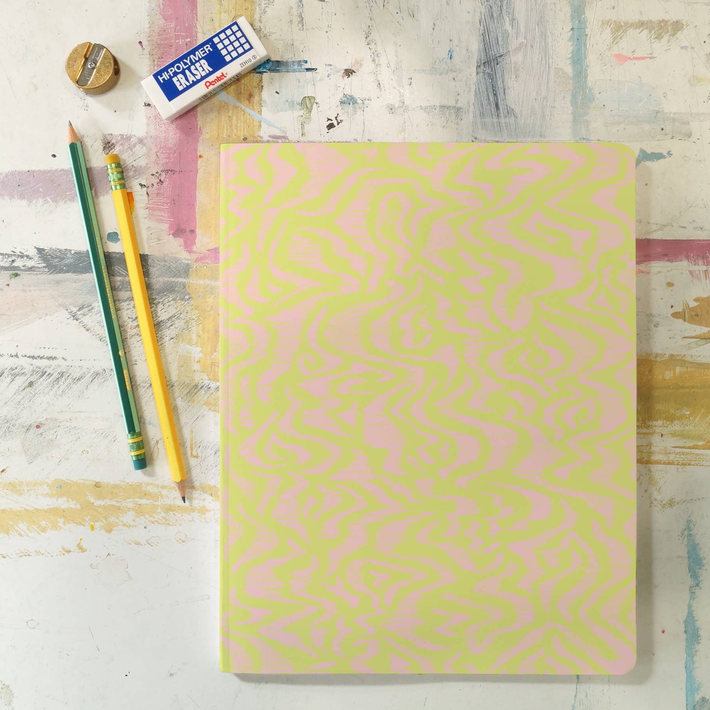 Large Velvet Touch Layflat Journal