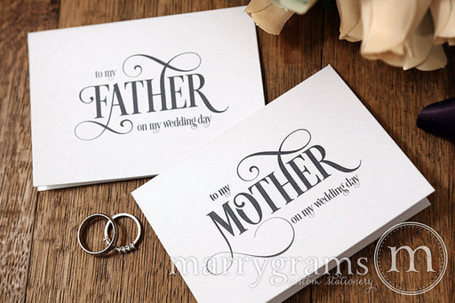 To My Family mother and father Wedding Day Card Enchanting Style