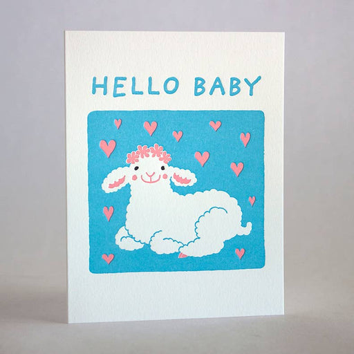 Hello Baby Lamb Card