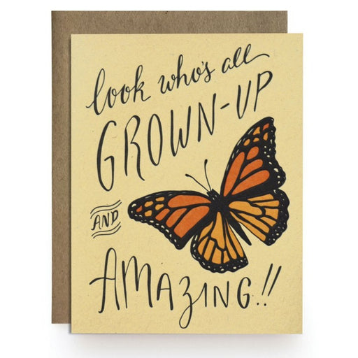 Grown Up Amazing Butterfly Birthday Card