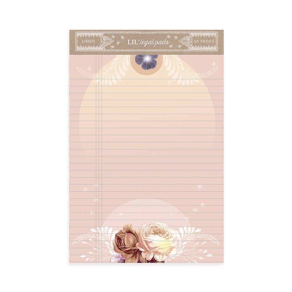 Solar Blooms Little Legal Notepad