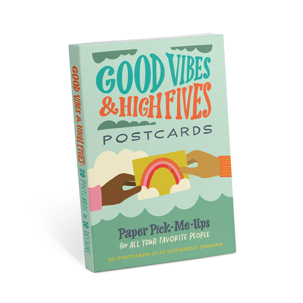 Good Vibes & High Fives Postcard Book